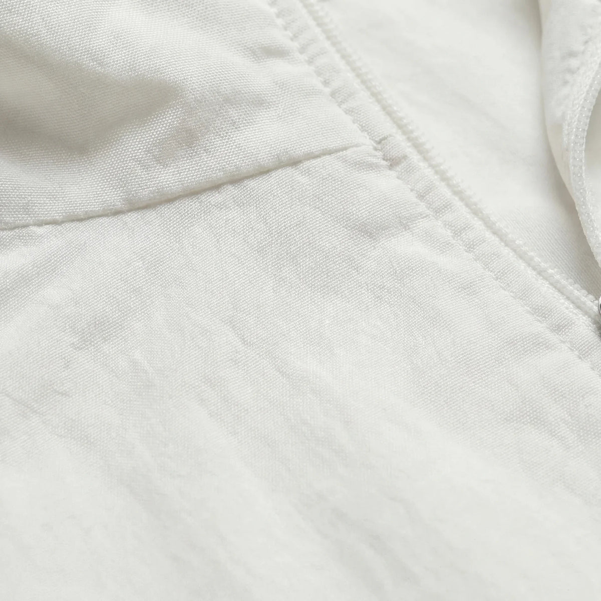 Close-up of a white fabric texture
