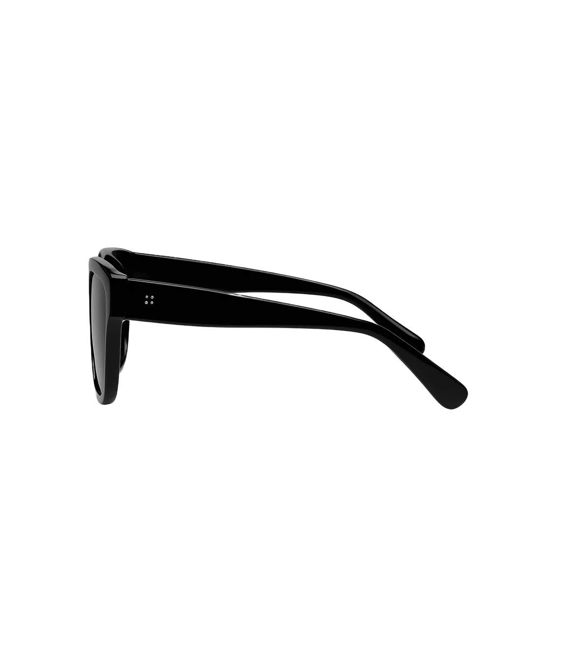 Black eyeglasses on a white background