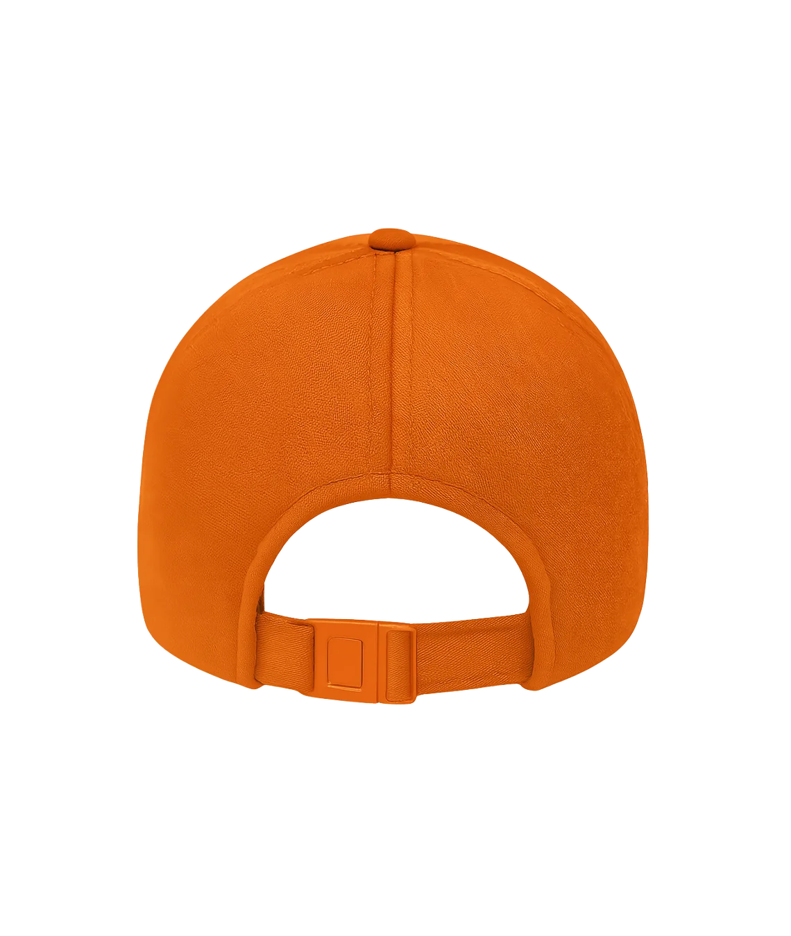 Orange baseball cap on a white background