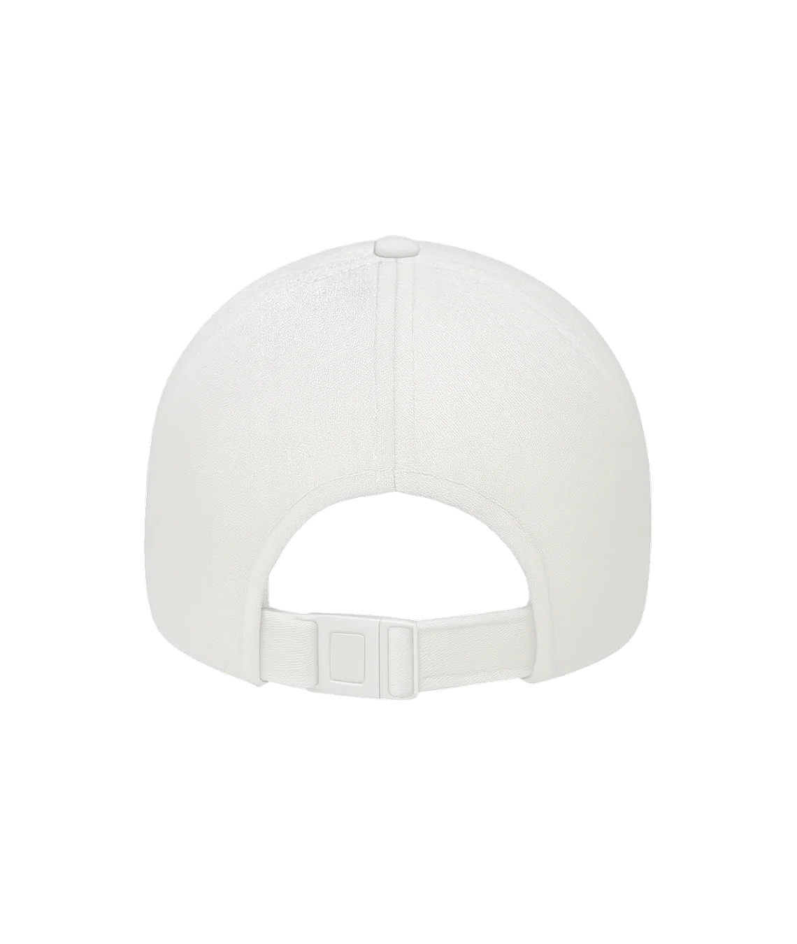 White baseball cap on a white background