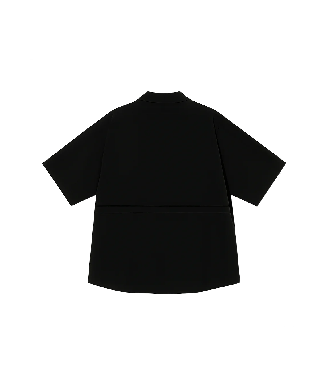 Black shirt on a white background