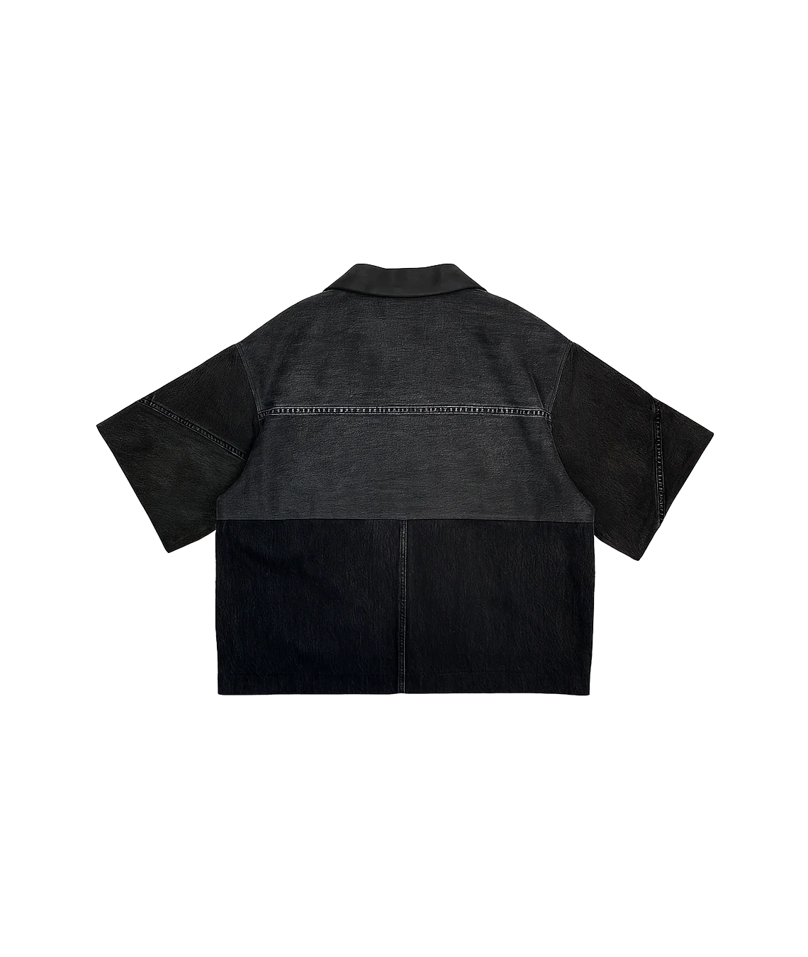 Black jacket with a gradient effect on a white background