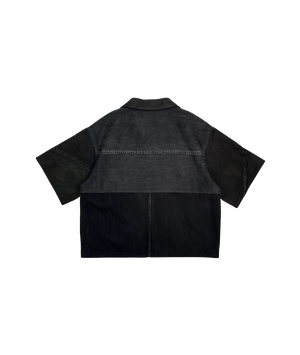 Black jacket with a gradient effect on a white background