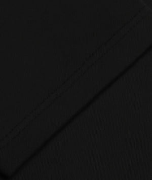 Close-up of black fabric texture