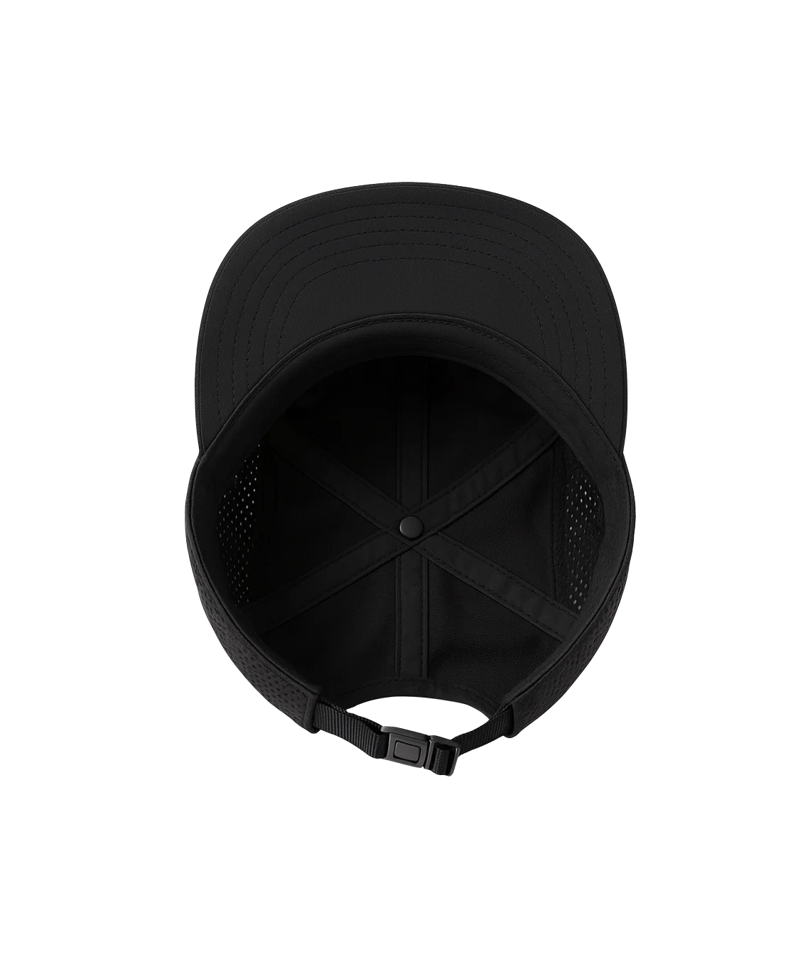 Black cap on a white background