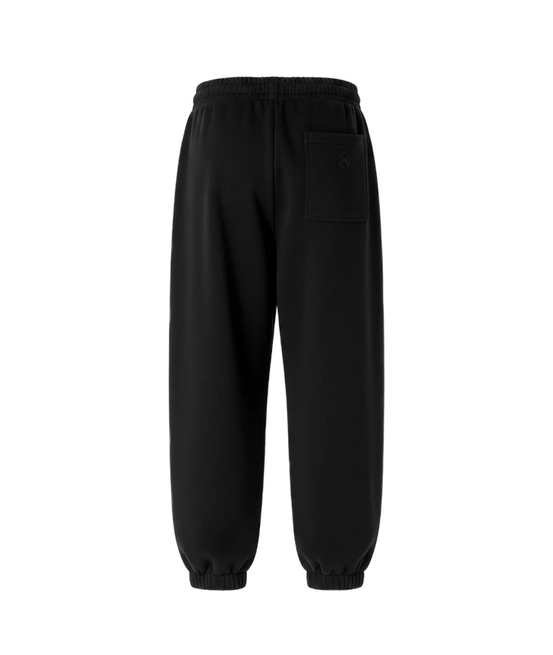 Black sweatpants on a white background