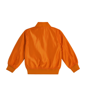 Orange jacket on a white background