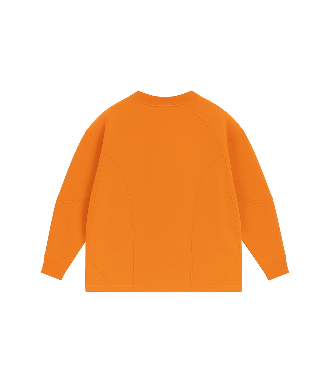 Orange sweatshirt on a white background