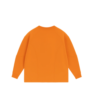 Orange sweatshirt on a white background
