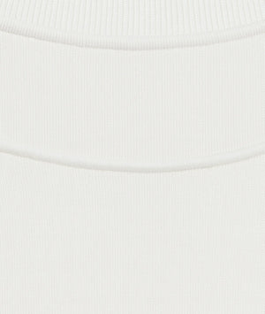 Close-up of a white textured fabric