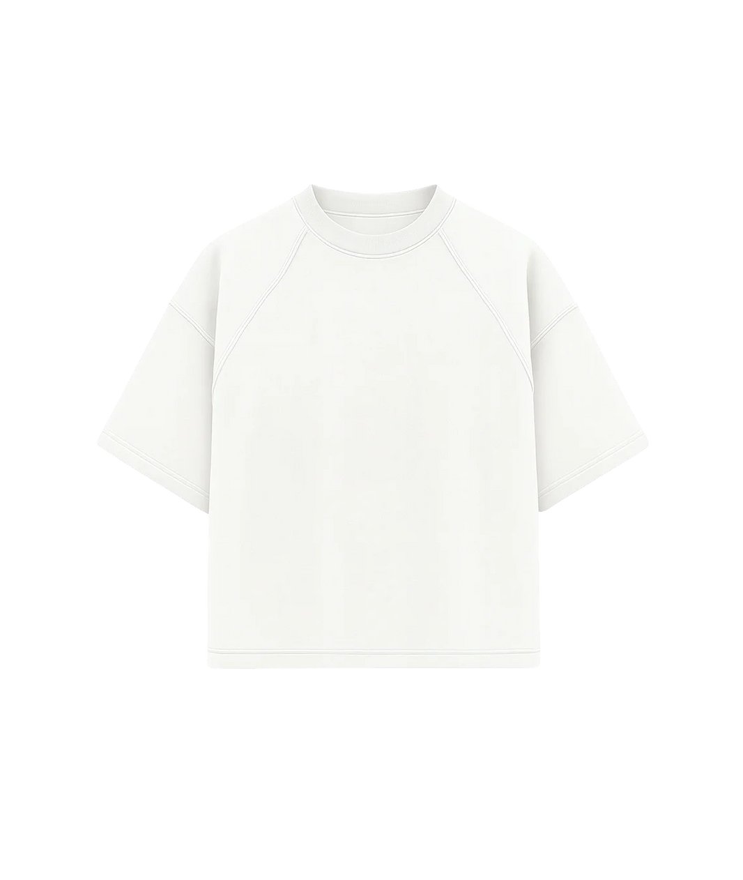 White blouse with a high collar on a white background