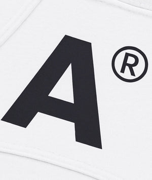 Black letter 'A' with a registered trademark symbol on a white background