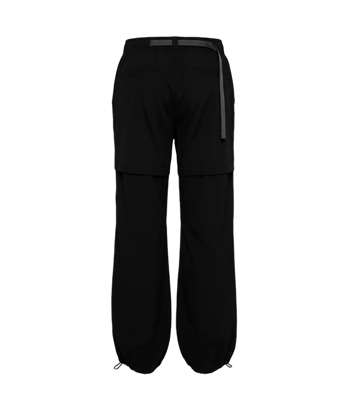 Black pants with a white background