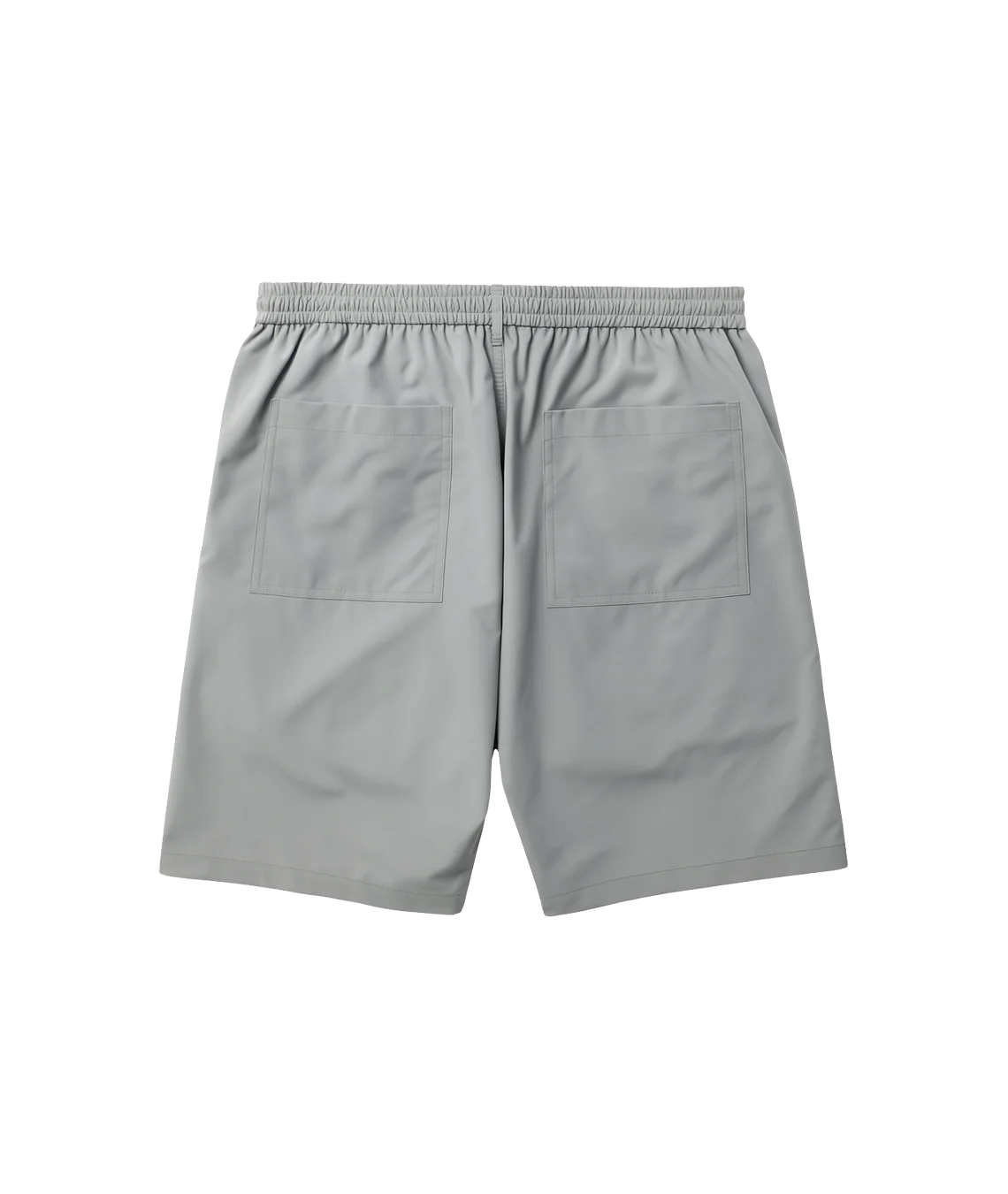 Gray shorts on a white background