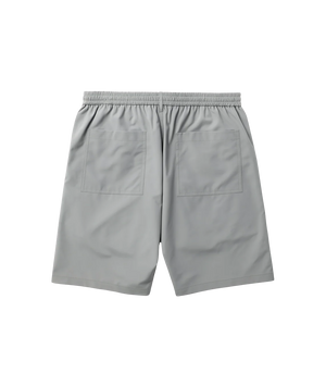 Gray shorts on a white background
