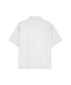 White t-shirt on a white background