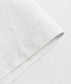 Close-up of a white fabric texture